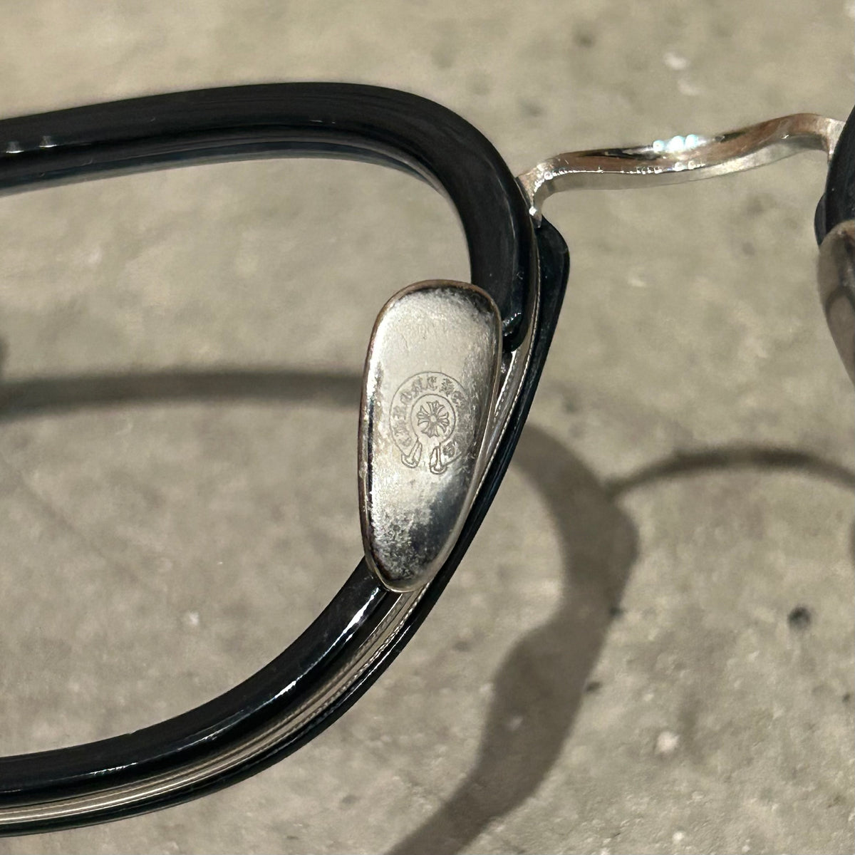 CHROME HEARTS STRAPADICTOME GLASSES ‘BLACK/SILVER’