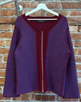 COMME DES GARÇON HOMME PLUS AD1999 ZIP CARDIGAN ‘PLUM’