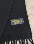 VIVIENNE WESTWOOD WOOL SCARF ‘BLACK’