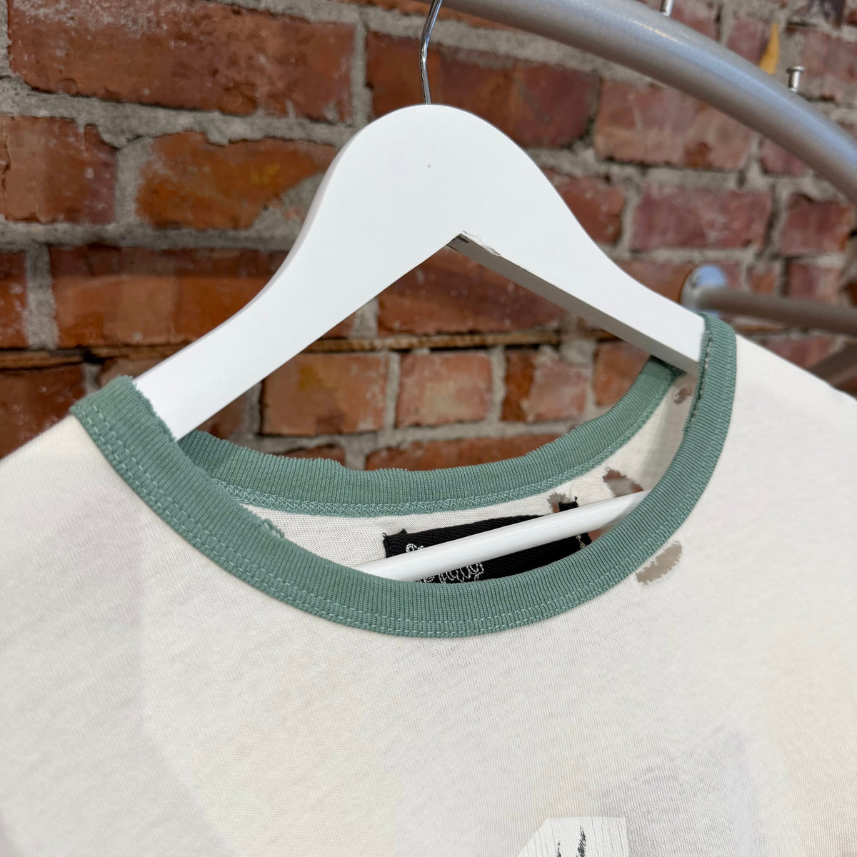 PALY HOLLYWOOD SS26 BACK TO LIFE RINGER TEE ‘CREAM’