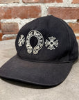 CHROME HEARTS HORSESHOE DENIM HAT ‘BLACK’