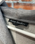 ACNE STUDIOS MELANGE FACE PATCH HOODIE ‘GREY’