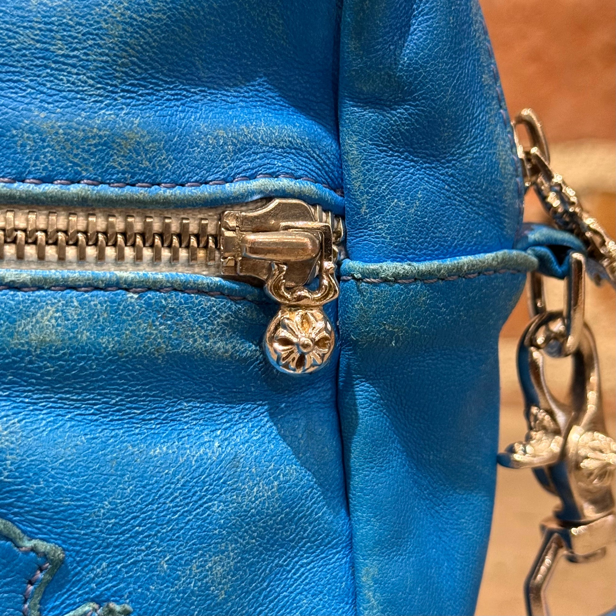 CHROME HEARTS TAKA MINI LEATHER BAG ‘BLUE’