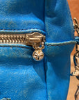 CHROME HEARTS TAKA MINI LEATHER BAG ‘BLUE’