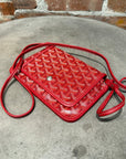 GOYARD 2019 GOYARDINE PLUMET CROSSBODY BAG ‘RED’