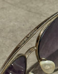 CHROME HEARTS “STAIN” VINTAGE AVIATOR SUNGLASSES ‘SILVER’