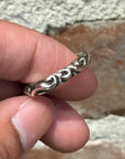 CHROME HEARTS SCROLL BAND RING SIZE 7.5 ‘SILVER’
