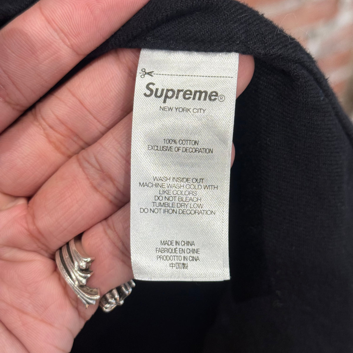 SUPREME FW24 FUR HOODED FLANNEL ‘BLACK’