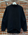 ACNE STUDIOS OVERSIZED MOCKNECK SWEATSHIRT ‘BLACK’