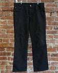 CHROME HEARTS FLEUR KNEE STRAIGHT LEG DENIM ‘BLACK’