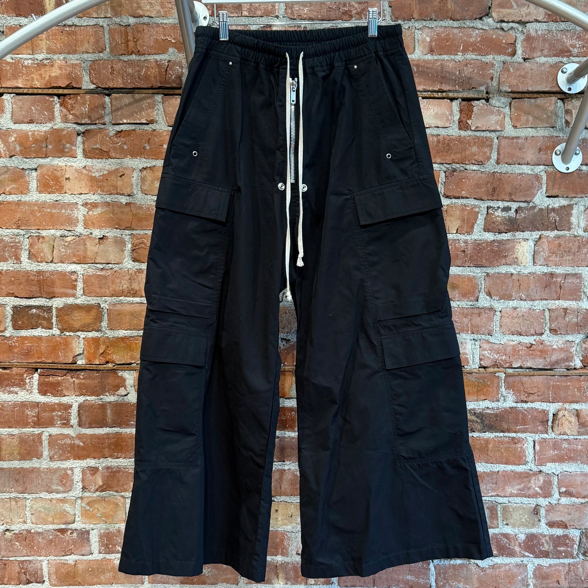 RICK OWENS SS23 EDFU CARGO BELAS PANTS ‘BLACK’