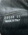 RICK OWENS LEATHER CARGO GEOBASKETS ‘BLACK’