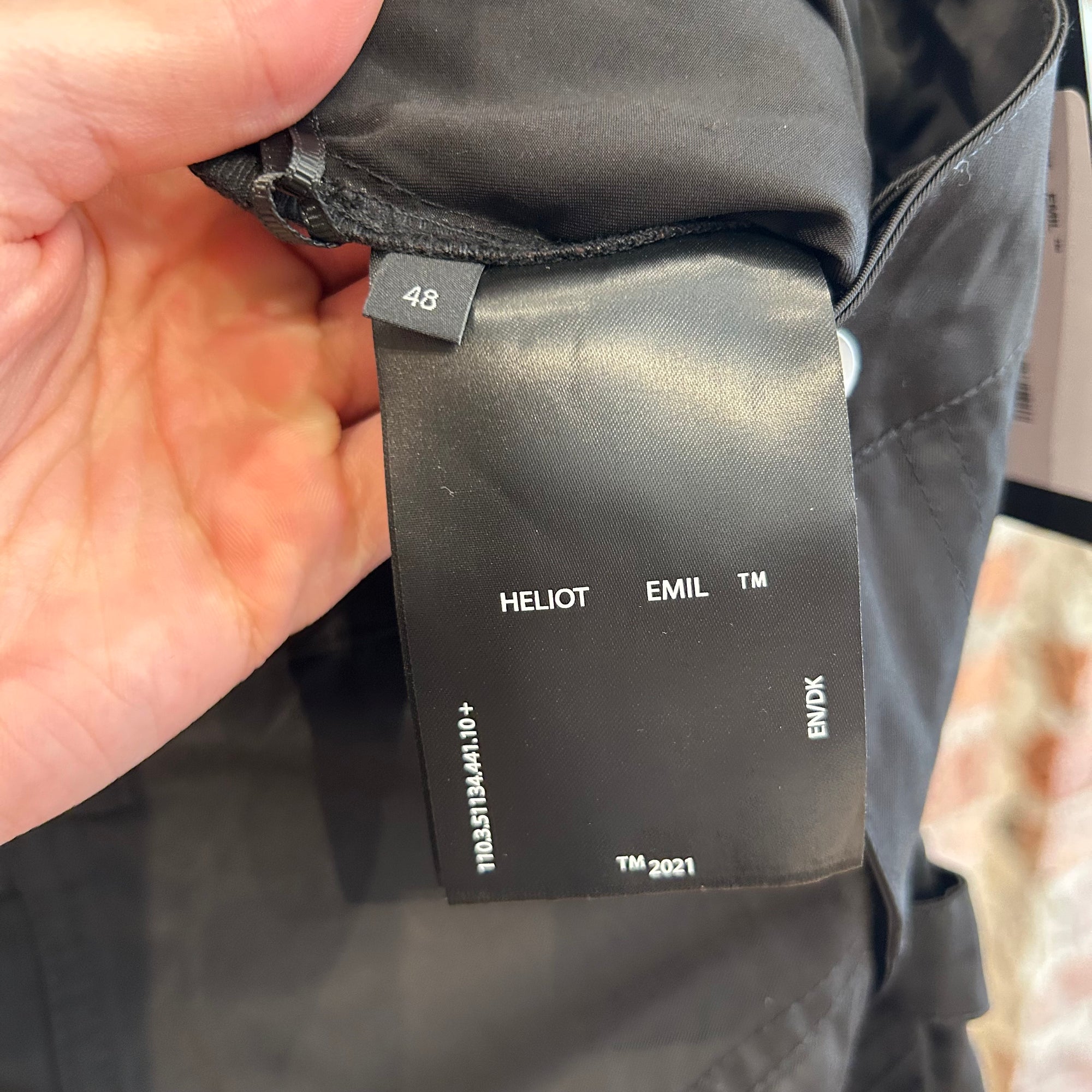 HELIOT EMIL FW19 CARGO TWILL UTILITY PANTS ‘BLACK’