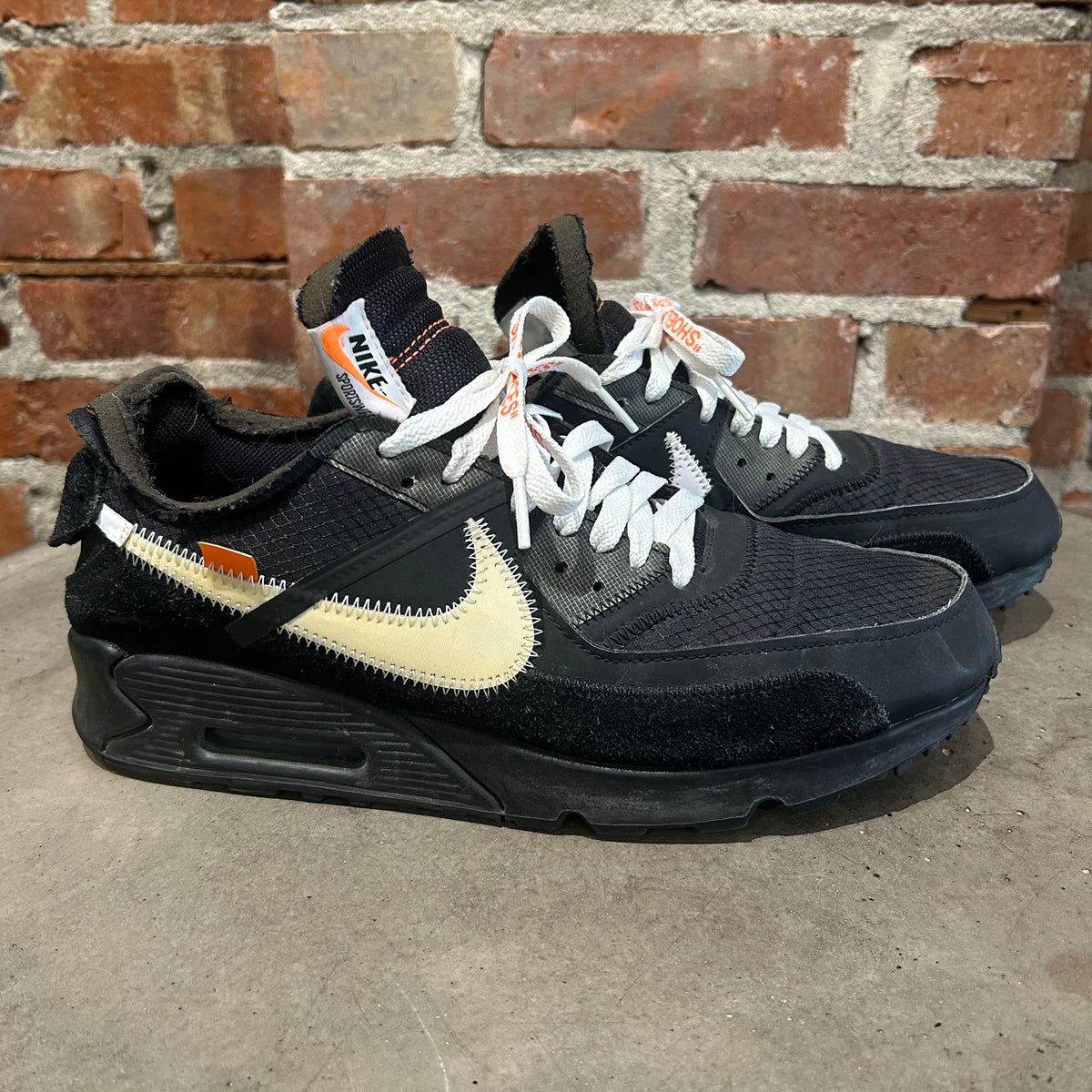 OFF WHITE X NIKE AIR MAX 90 'THE 10" SNEAKERS ‘BLACK’