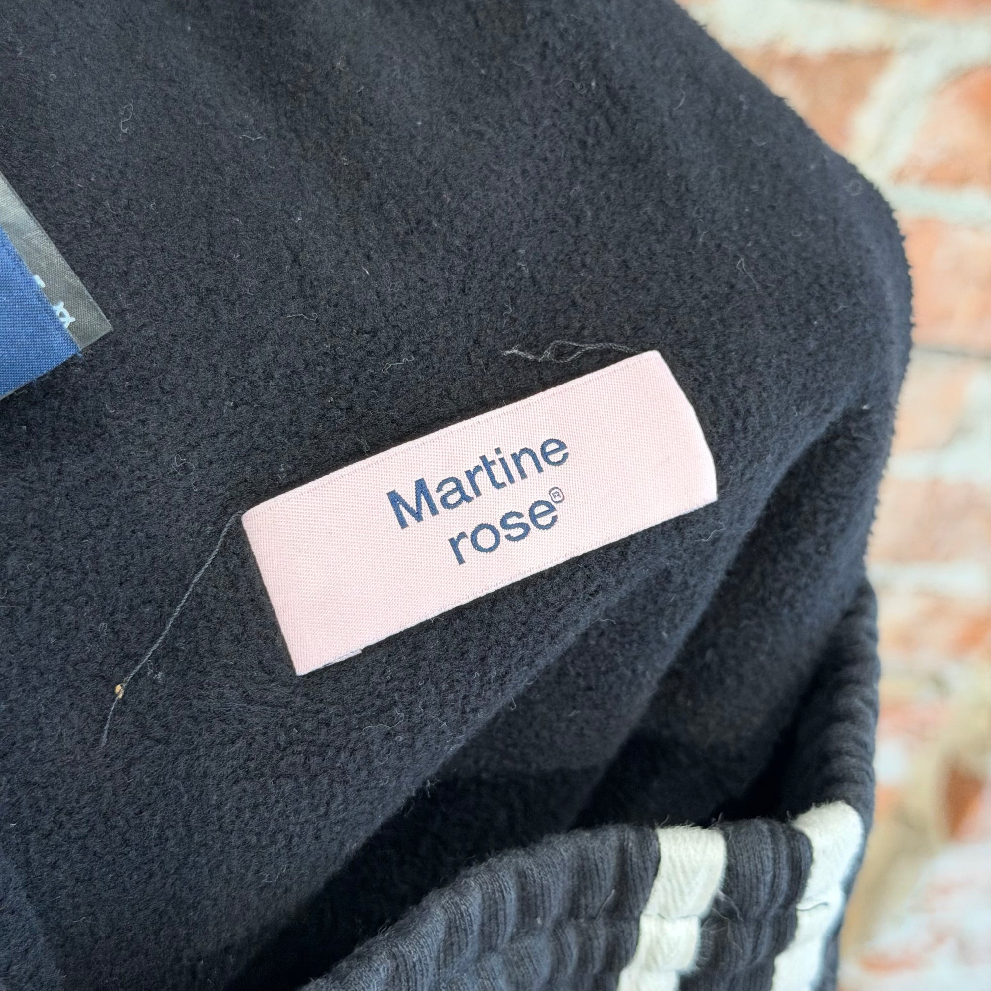 MARTINE ROSE WIDE LEG SWEATPANTS ‘BLACK’
