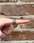 CHROME HEARTS CLASSIC FLORAL RING ‘SILVER’