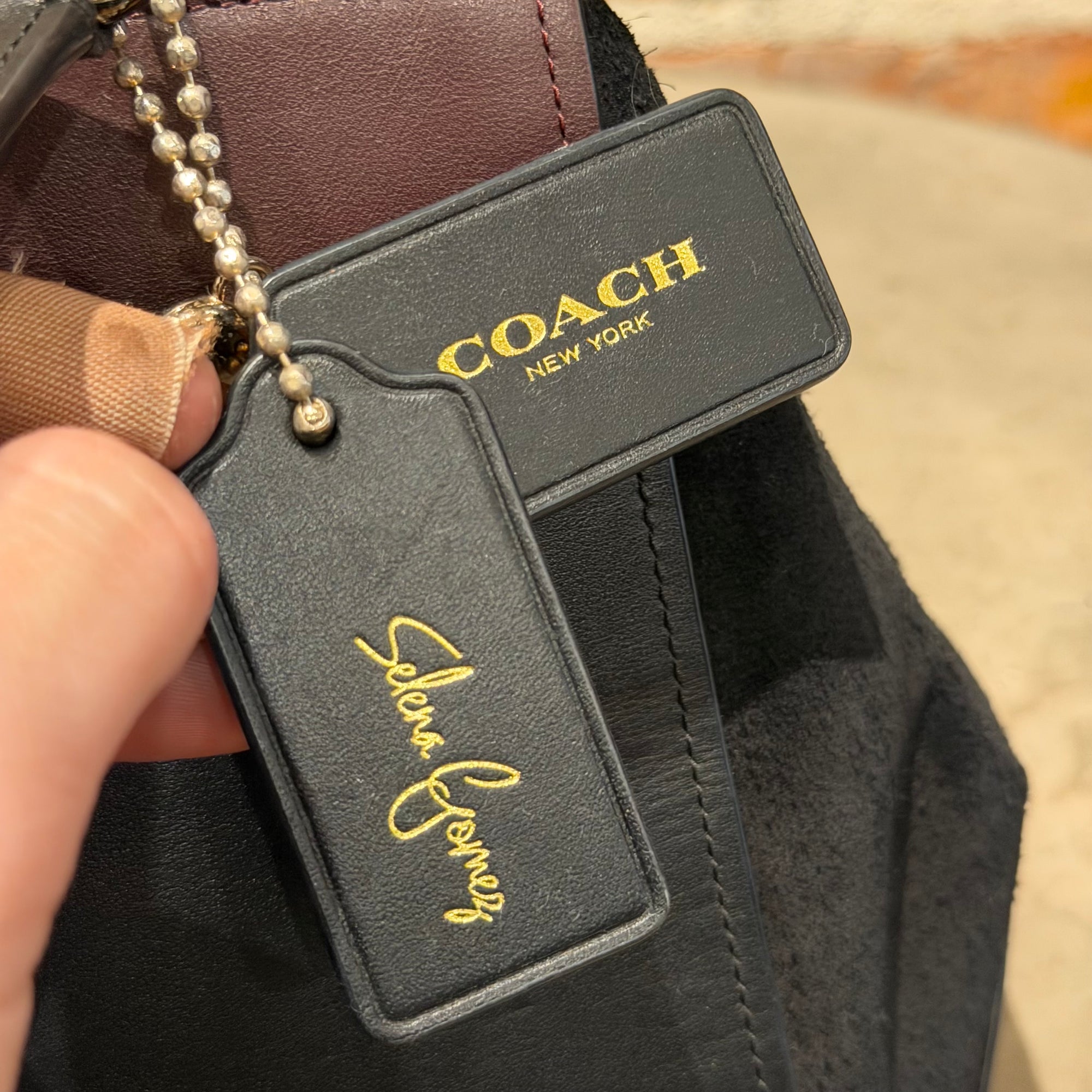 COACH SELENA GOMEZ 2-TONE GRACE BAG ‘BLACK’