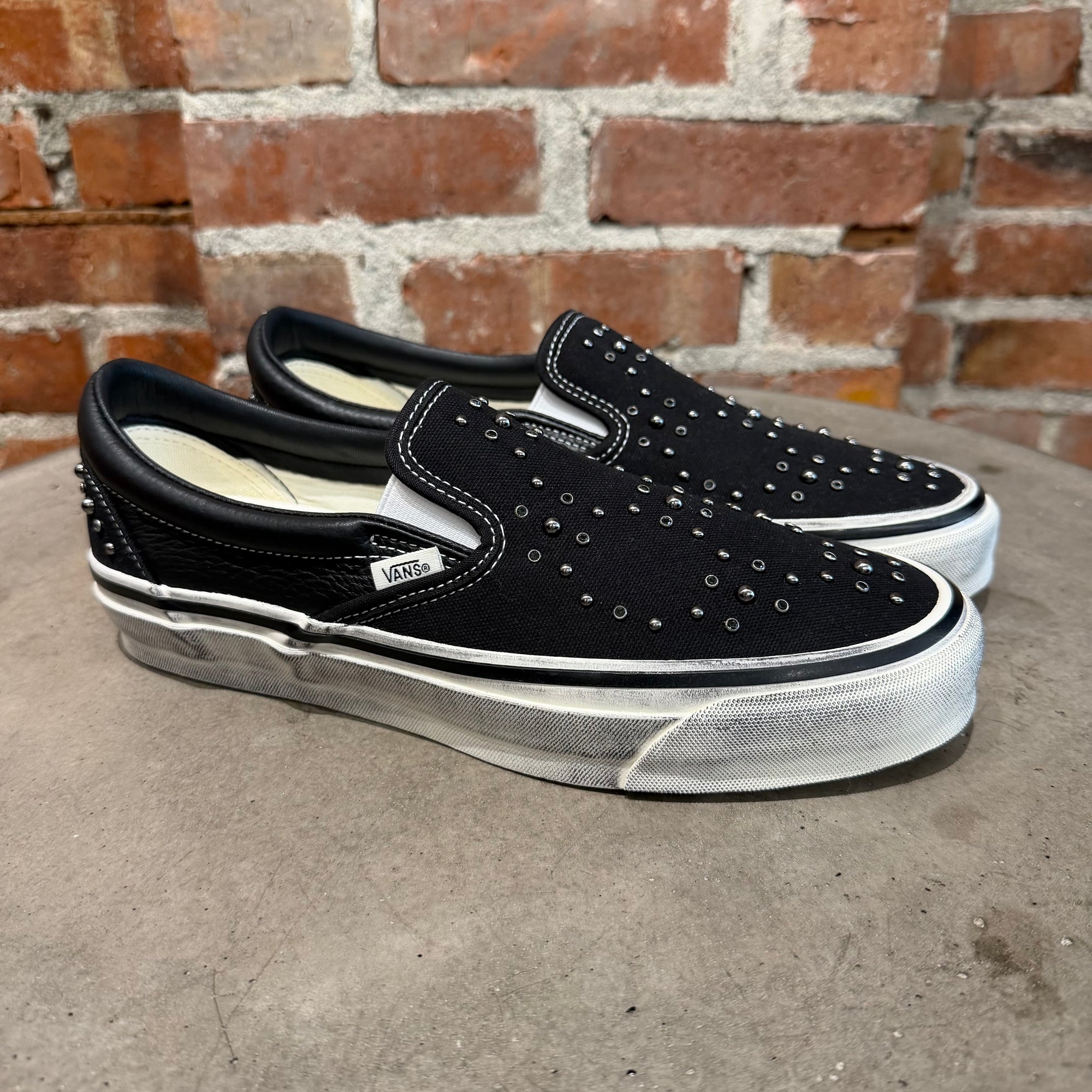 VANS PREMIUM LX PEARLIZED SLIP ON SNEAKERS ‘BLACK’