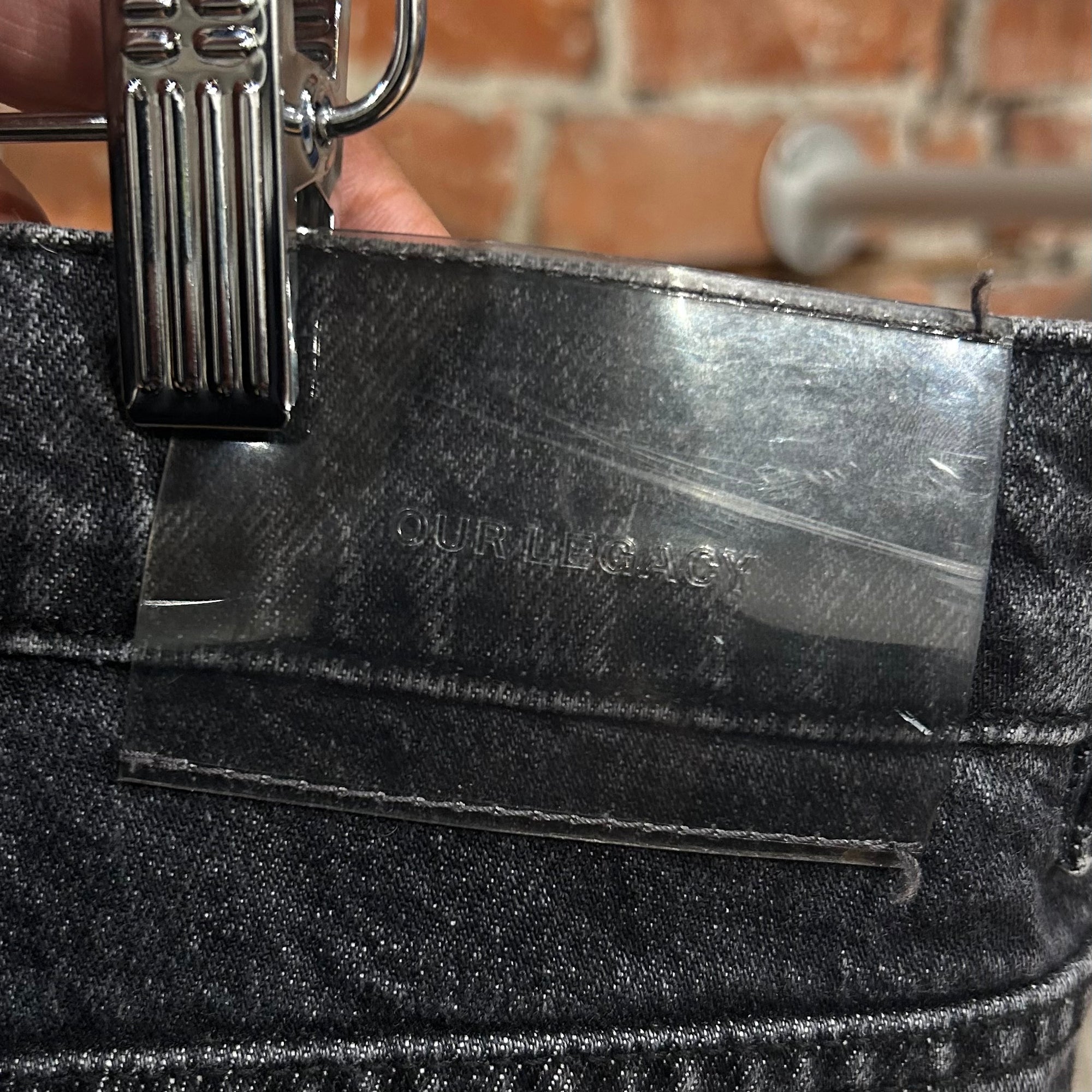 OUR LEGACY THIRD CUT WIDE FIT DENIM ‘WASHED BLACK’