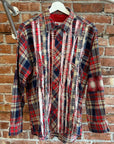 NEEDLES REBUILD RIBBON CUT FLANNEL ‘RED’