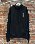 CHROME HEARTS VERTICAL SCRIPT PULLOVER HOODIE ‘BLACK’