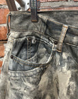 ACNE STUDIOS 1981 TROMPE SPLATTER DENIM ‘STONE’