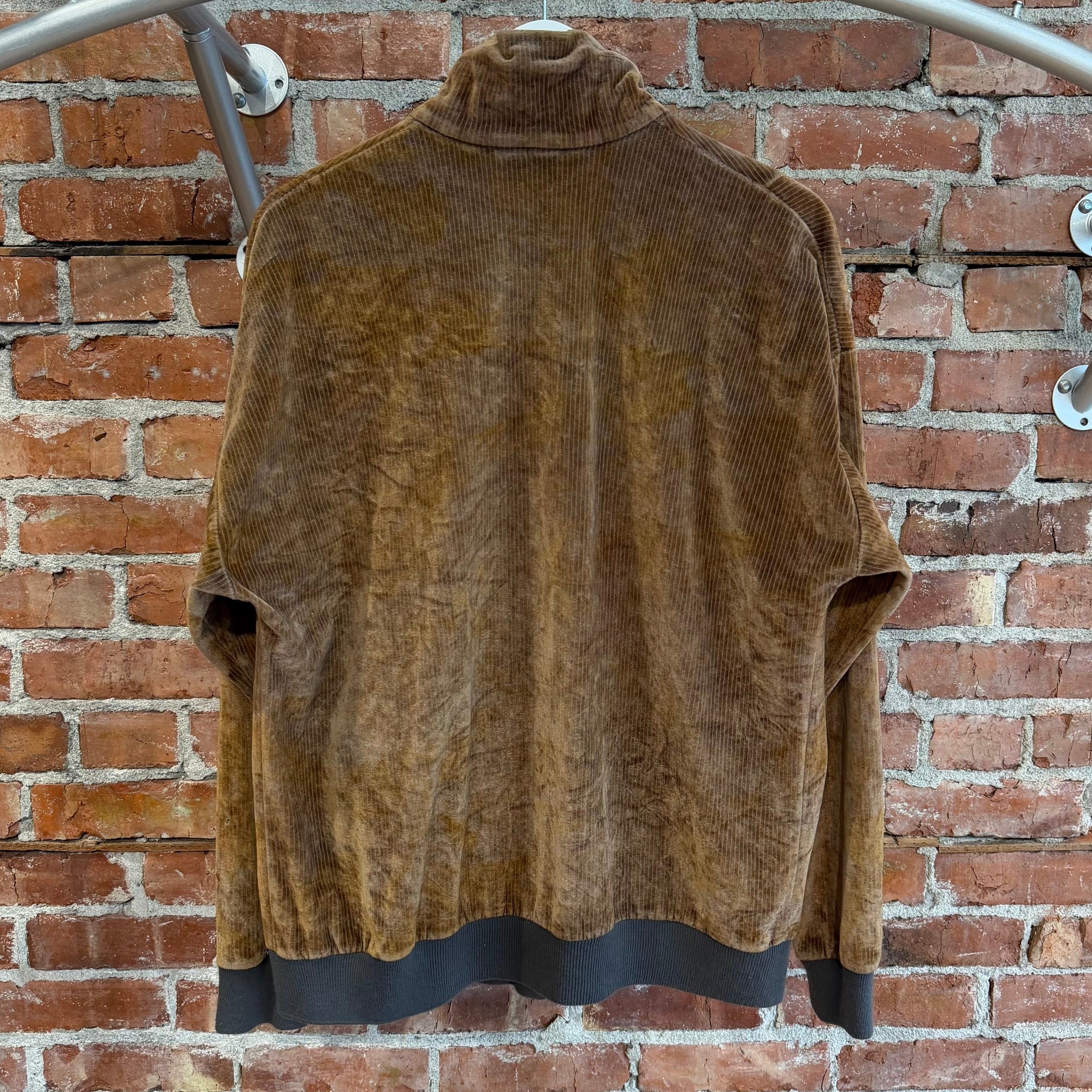 CHRISTIAN DIOR 1980s VINTAGE VELVET ZIP JACKET ‘BROWN’