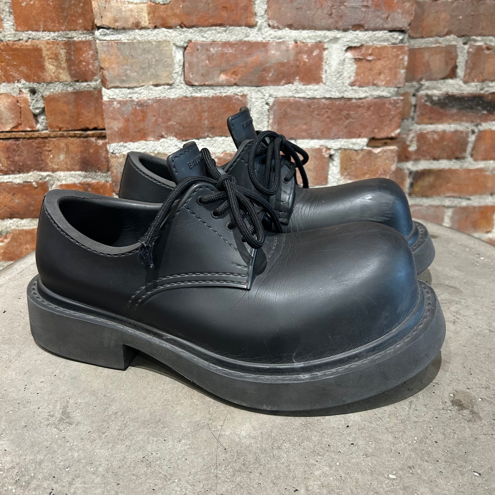 BALENCIAGA STEROID DERBIES ‘BLACK’