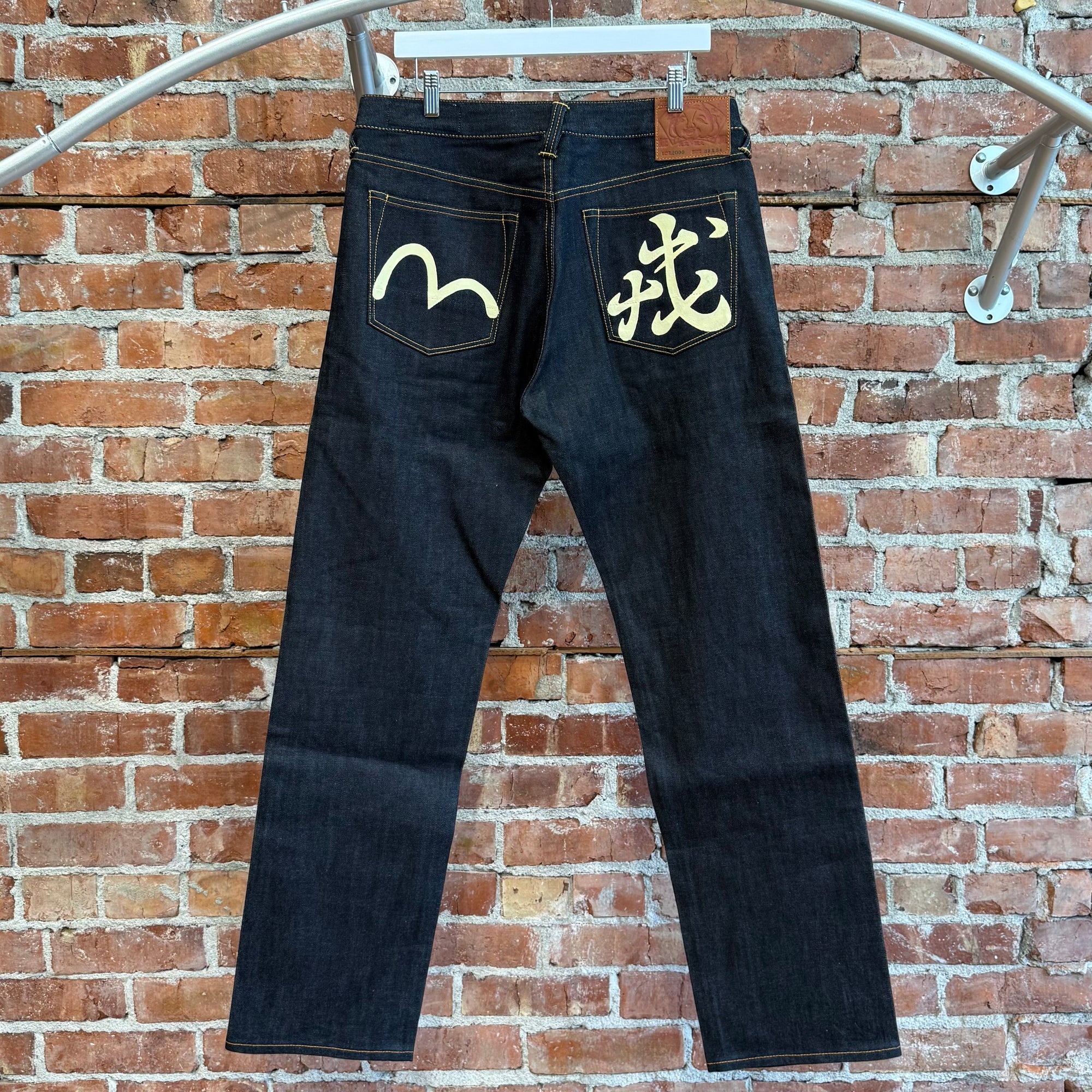 EVISU LOT 2000 KANJI DENIM 'INDIGO/IVORY'