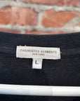 ENGINEERED GARMENTS REWILDING THE WORLD TEE ‘BLACK’