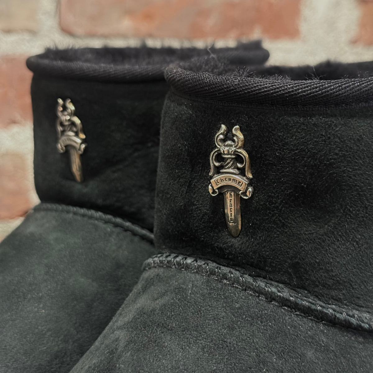 CHROME HEARTS DAGGER UGG BOOTS ‘BLACK’