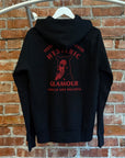 HYSTERIC GLAMOUR DEVIL PIN UP GIRL ZIP UP HOODIE ‘BLACK’