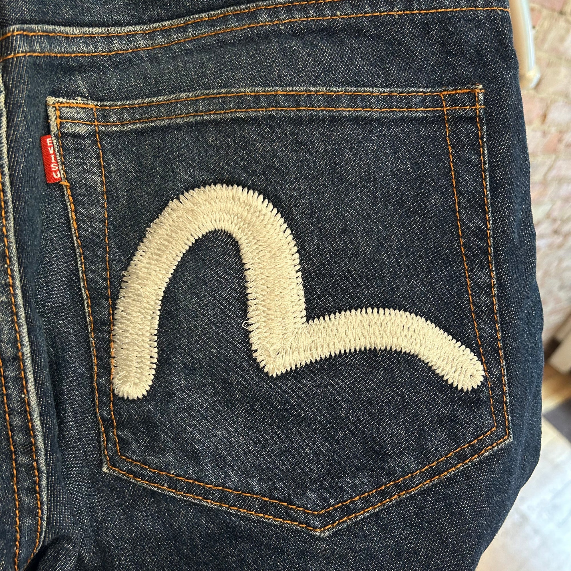 EVISU CHAINSTITCH GULL SHORTS 'INDIGO'