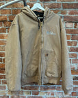 CARHARTT HOODED WORK JACKET 'TAN'