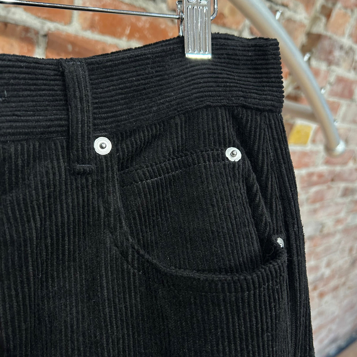 RICK OWENS FW25 CONCORDIAN CORDUROY BOLAN BANANA PANTS ‘BLACK’