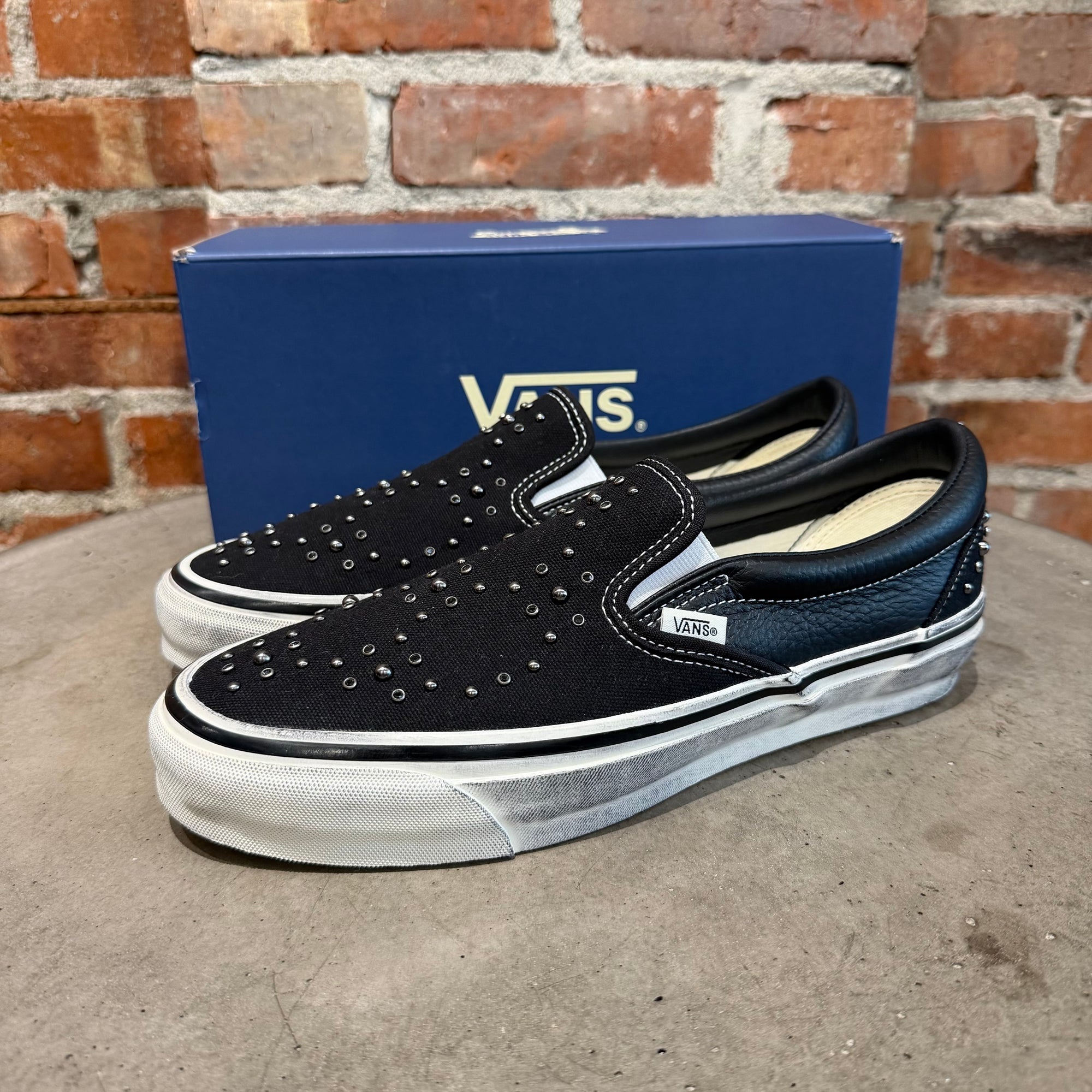 VANS PREMIUM LX PEARLIZED SLIP ON SNEAKERS ‘BLACK’