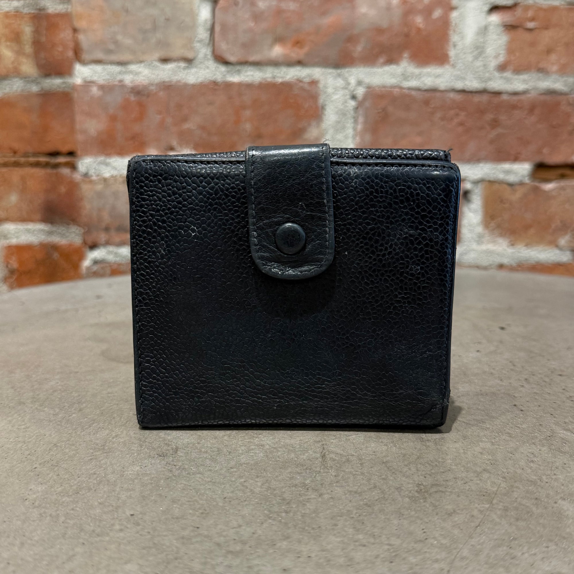 CHANEL CAVIAR LEATHER TRIFOLD WALLET ‘BLACK’