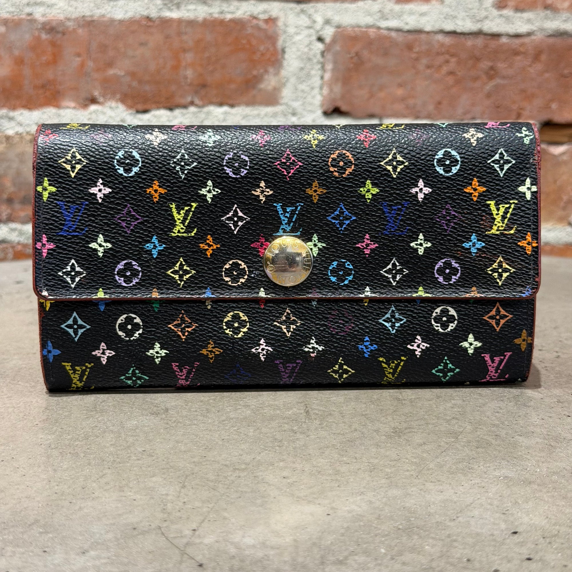 LOUIS VUITTON X TAKASHI MURAKAMI MONOGRAM WALLET ‘BLACK'