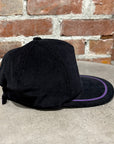 SOUTH2WEST8 CORDUROY CAP ‘BLACK/PURPLE’