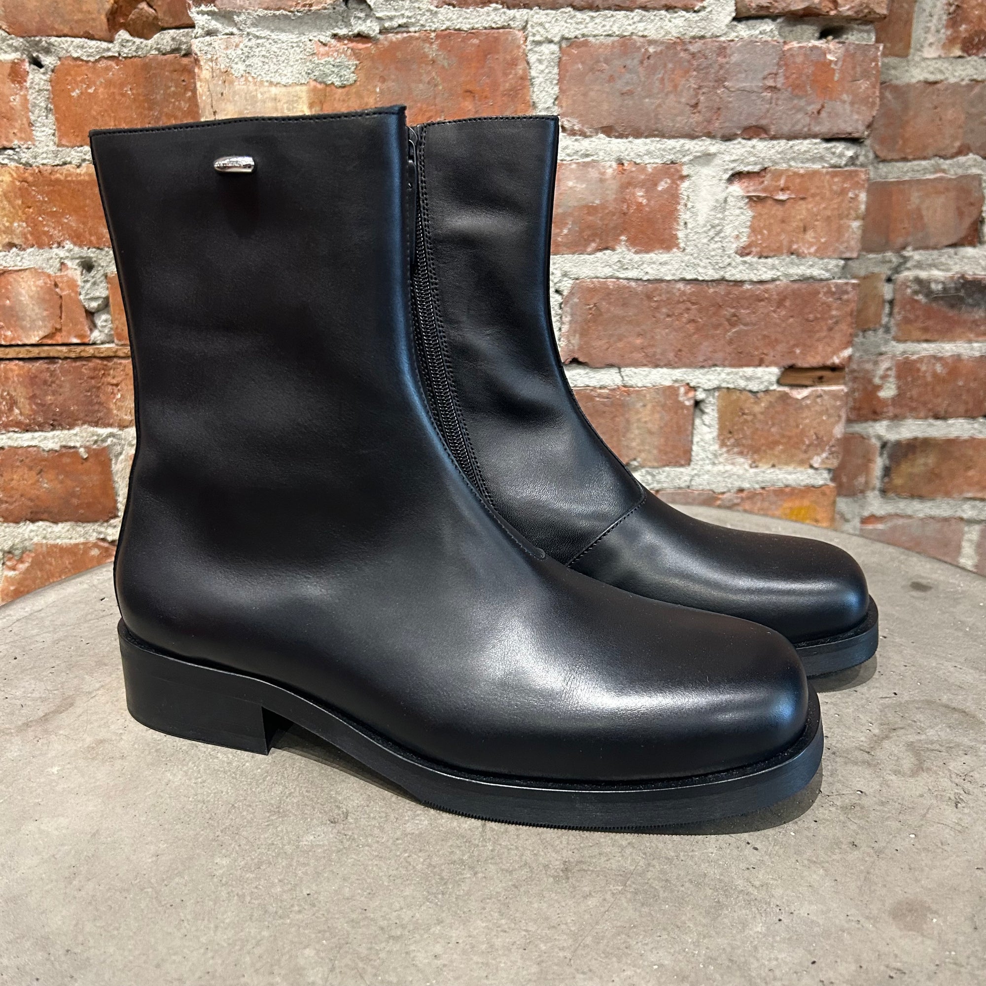 OUR LEGACY CAMION LEATHER BOOTS ‘BLACK’