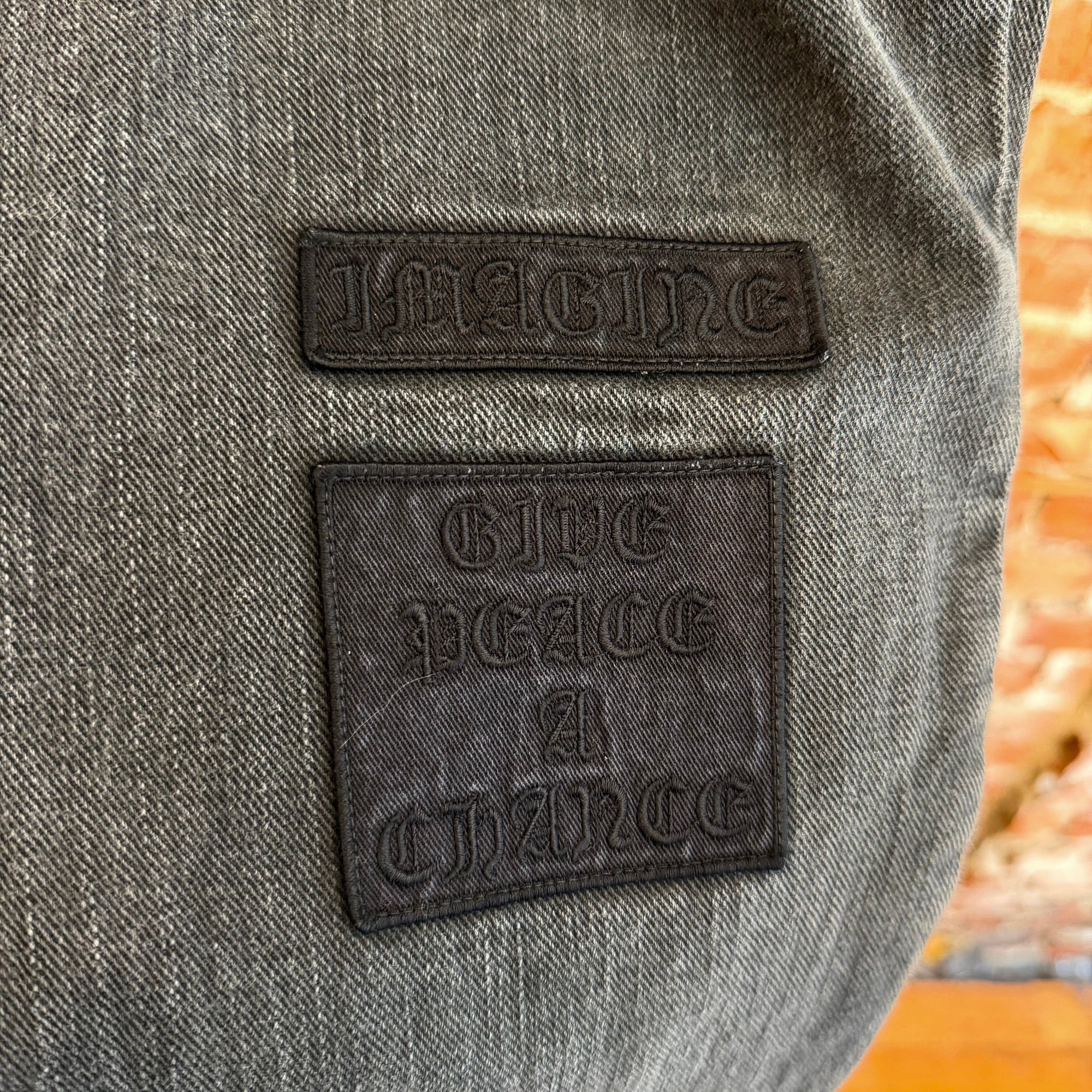 NUMBER (N)INE AW04 GIVE PEACE A CHANCE DENIM ‘BLACK’