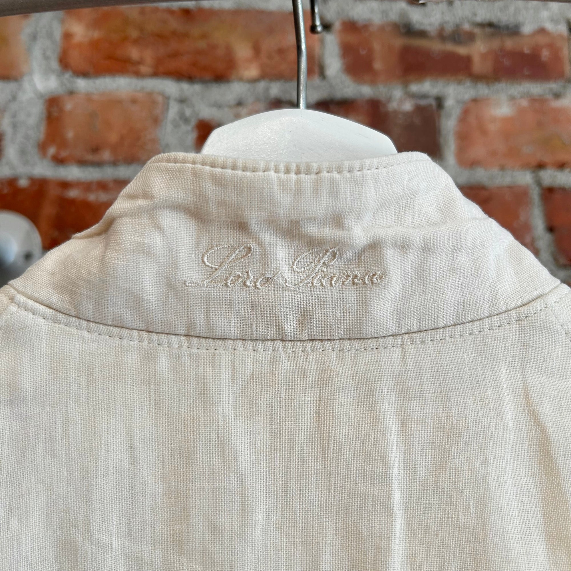 LORO PIANA 90S VINTAGE STORM SYSTEM HARRINGTON JACKET ‘CREAM’