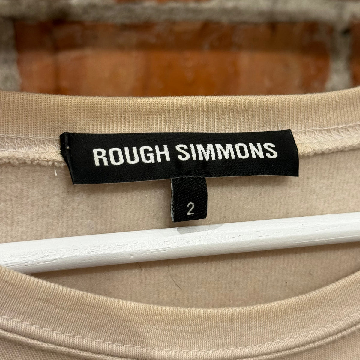 ROUGH SIMMONS EVANGELION PATCHWORK CREWNECK ‘CREAM’