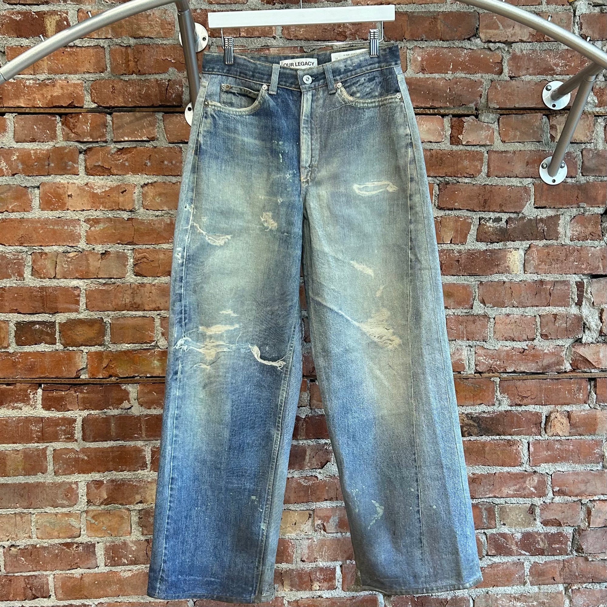 OUR LEGACY FULL CUT TROMPE DIGITAL DENIM ‘LIGHT WASH’