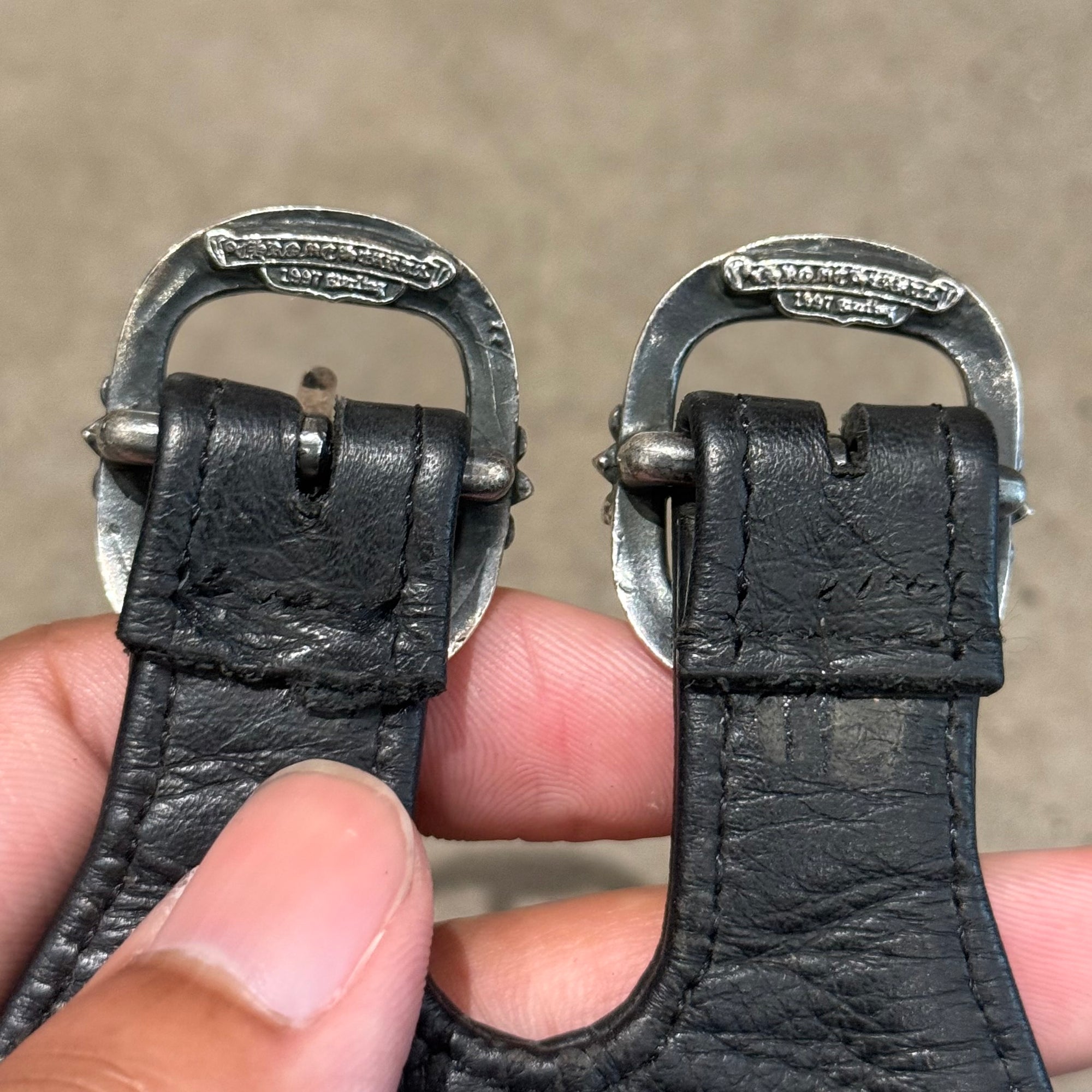 CHROME HEARTS DOUBLE GUNSLINGER WRIST BRACE ‘BLACK’