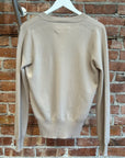 MAISON MARGIELA V-NECK SWEATER ‘TAUPE’