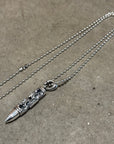 DEAL DESIGN LONG BILLET NECKLACE ‘SILVER’