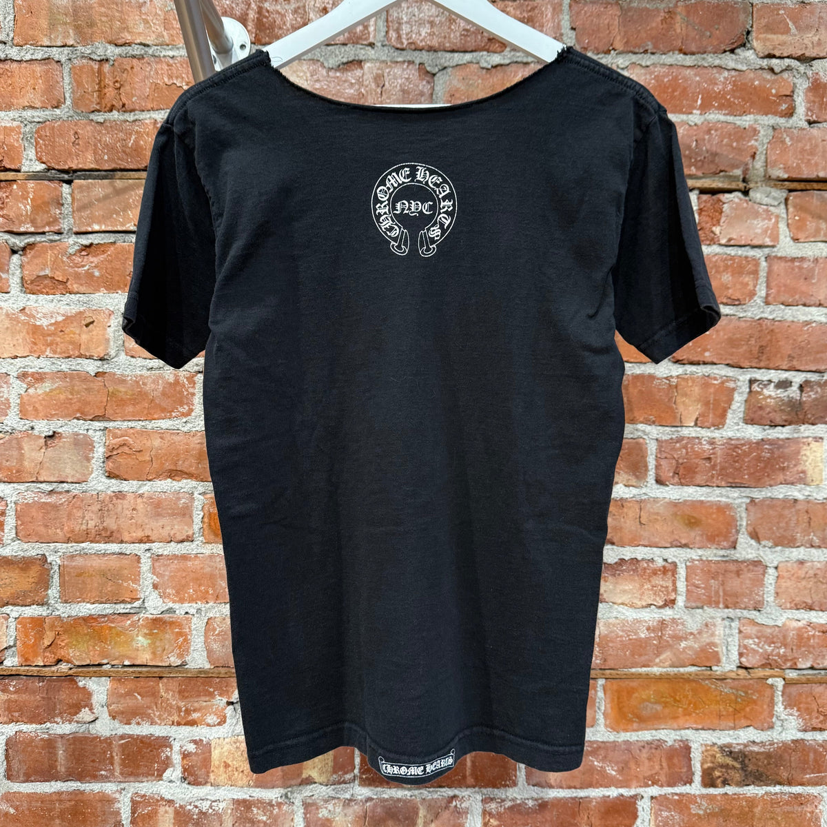 CHROME HEARTS VINTAGE NYC EXCLUSIVE FLEUR POCKET TEE ‘BLACK’