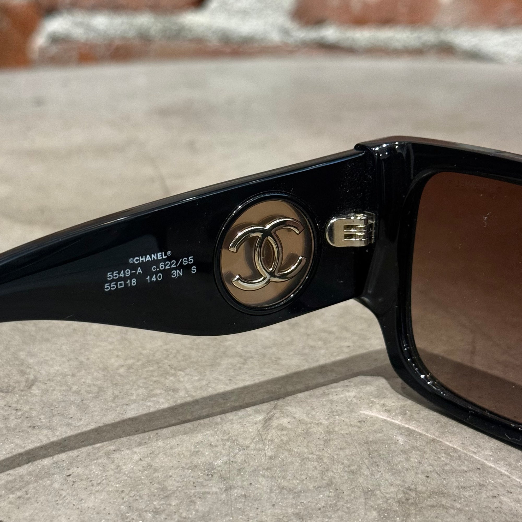 CHANEL SQUARE BLOCK SUNGLASSES ‘BLACK’