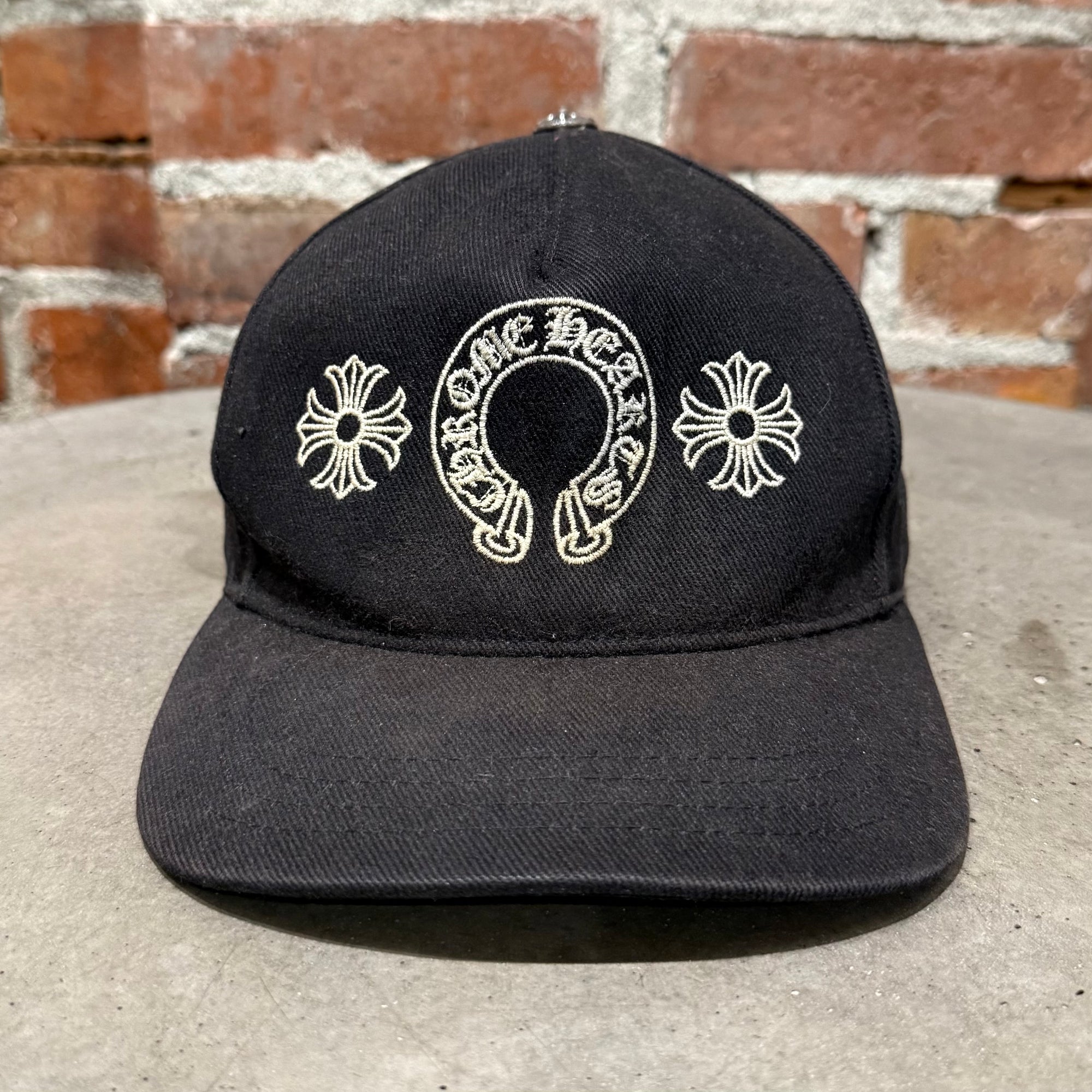 CHROME HEARTS HORSESHOE DENIM HAT ‘BLACK’